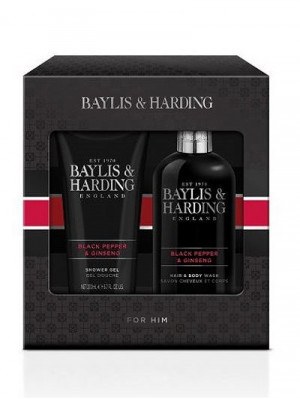 Dárková pánská sada péče o tělo Black Papper Ginseng Baylis Harding Dárková pánská sada péče o tělo Black Papper Ginseng Baylis Harding - Tělová kosmetika