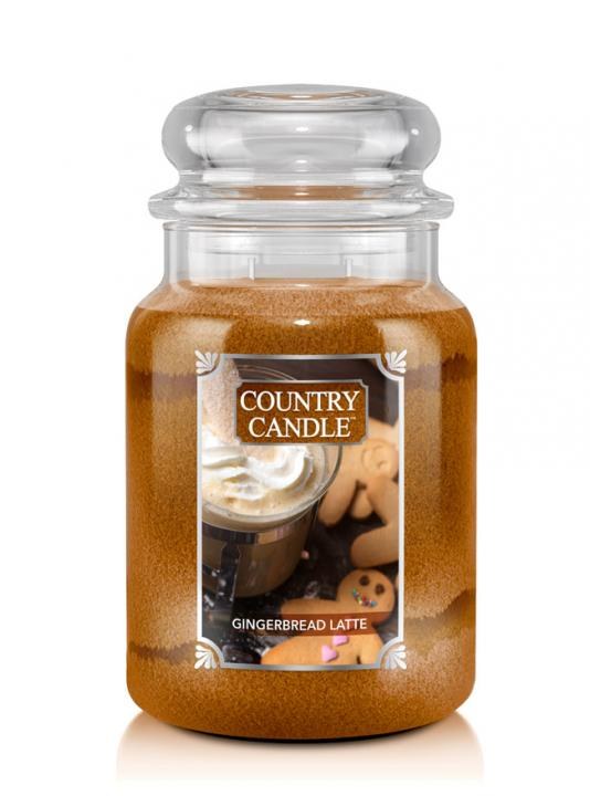 Velká svíčka Country Candle Gingerbread Latte 652g Velká svíčka Country Candle Gingerbread Latte 652g - Svíčky velké svíčky