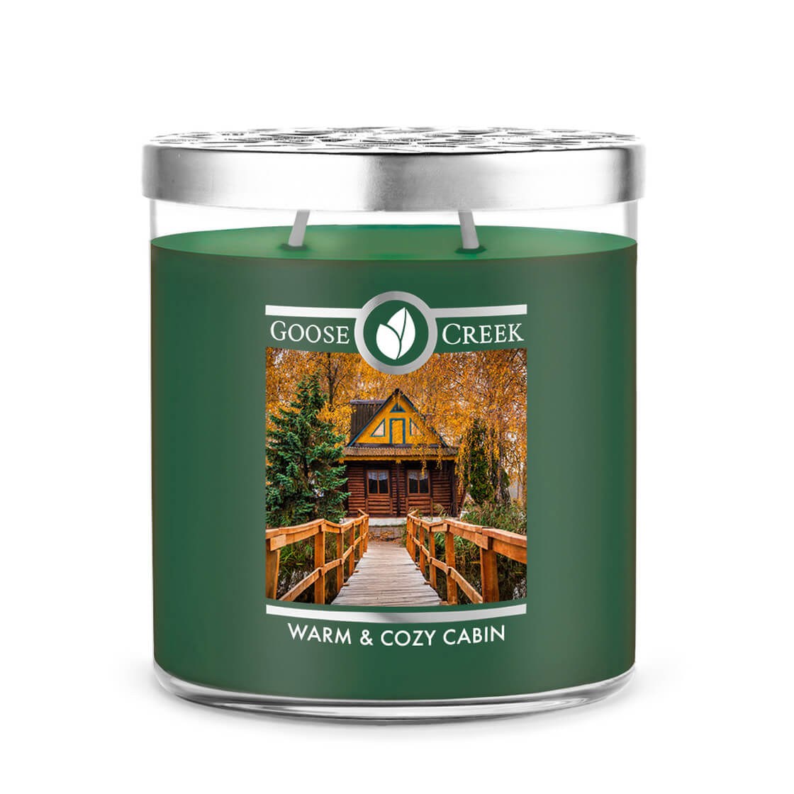 2 knoty svíčka goose creek Warm&Cozy Cabin 453g 2 knoty svíčka goose creek Warm&Cozy Cabin 453g - Svíčky velké svíčky